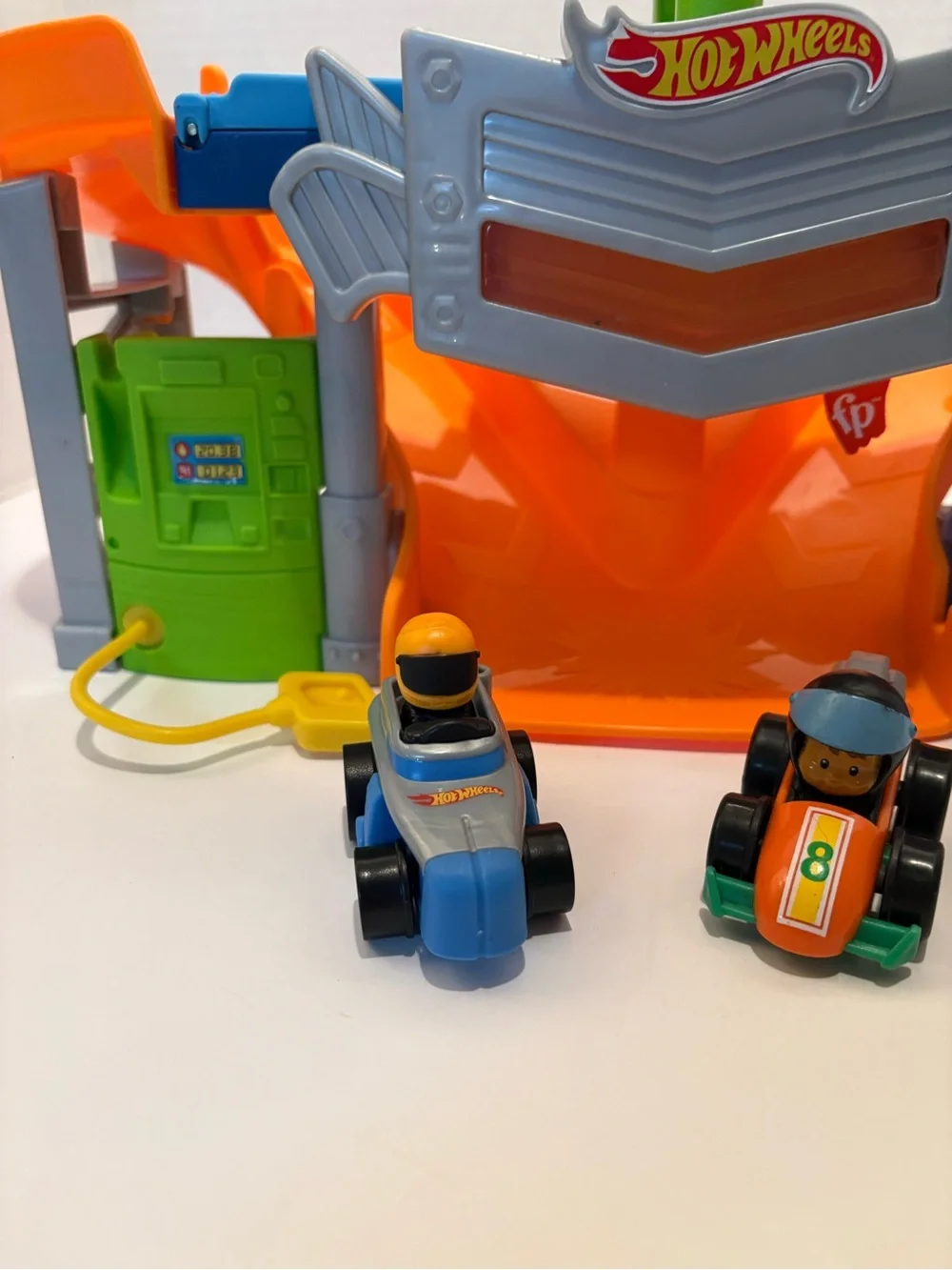 Fisher-Price Little People Hot Wheels Race & Go Track Playset